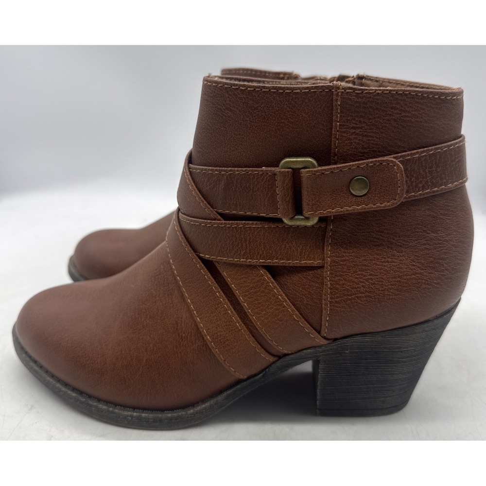 American Eagle Ankle Booties Brown Faux Leather Women Size 7.5 New NWT